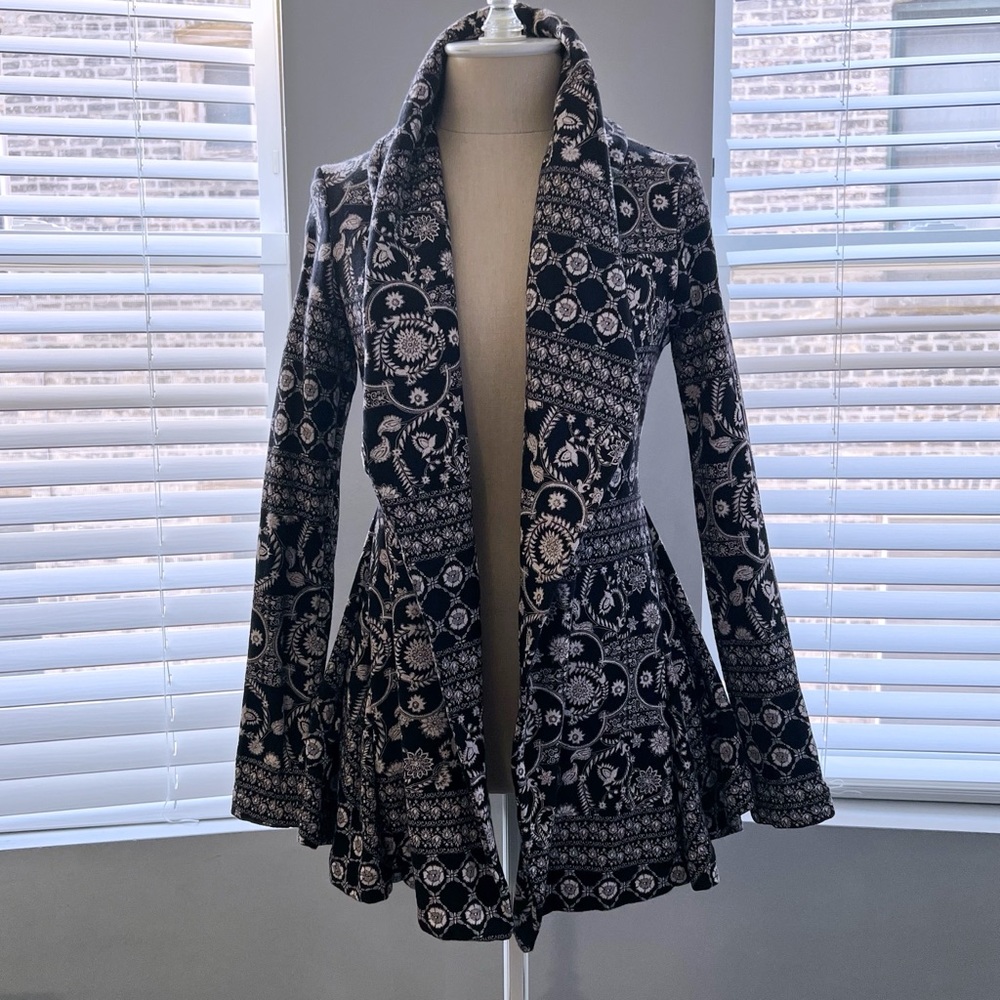 Free People Peplum Open-front Cardigan